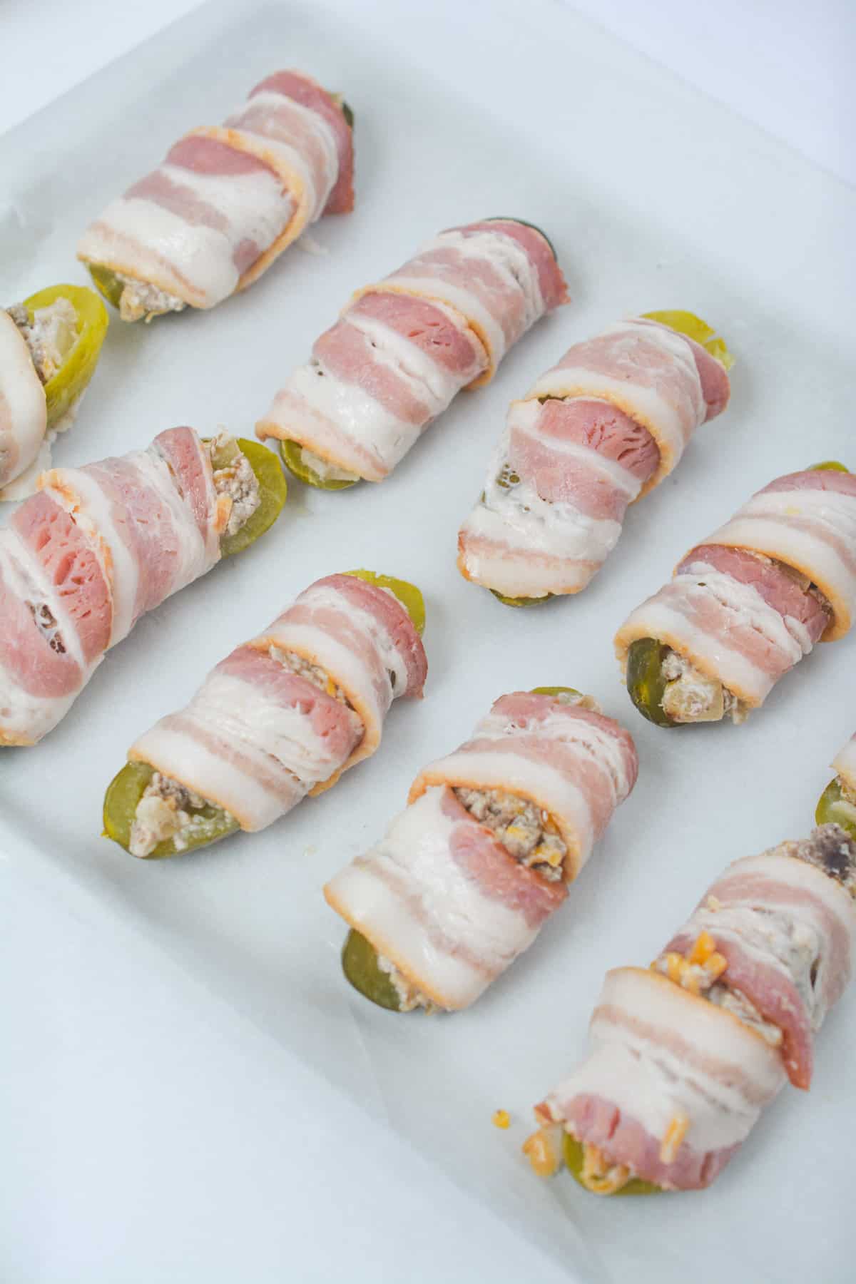 Keto Bacon Wrapped Cheeseburger Pickle Poppers