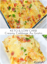 Cabbage Au Gratin and Other Easy Keto Cabbage Dinner Ideas