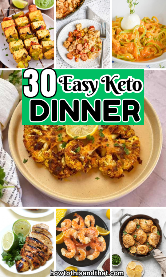 Roundup Image for Easy Keto Dinner