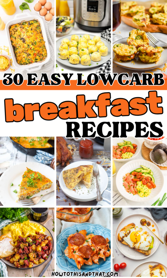 Roundup Image for Easy Low Carb Breakfast Recipes
