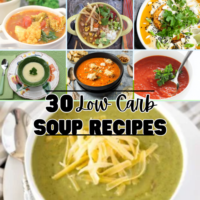 Roundup Image for Low Carb Soup Recipes