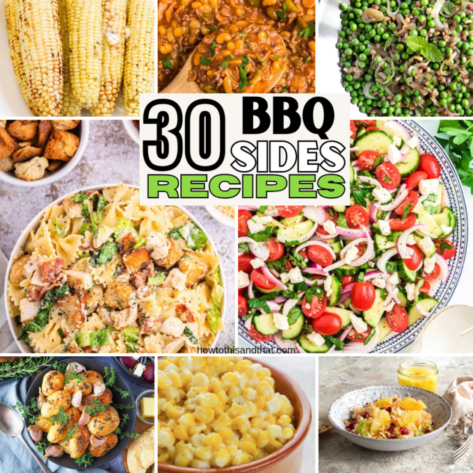Roundup Image for Sides to Go with BBQ Recipes
