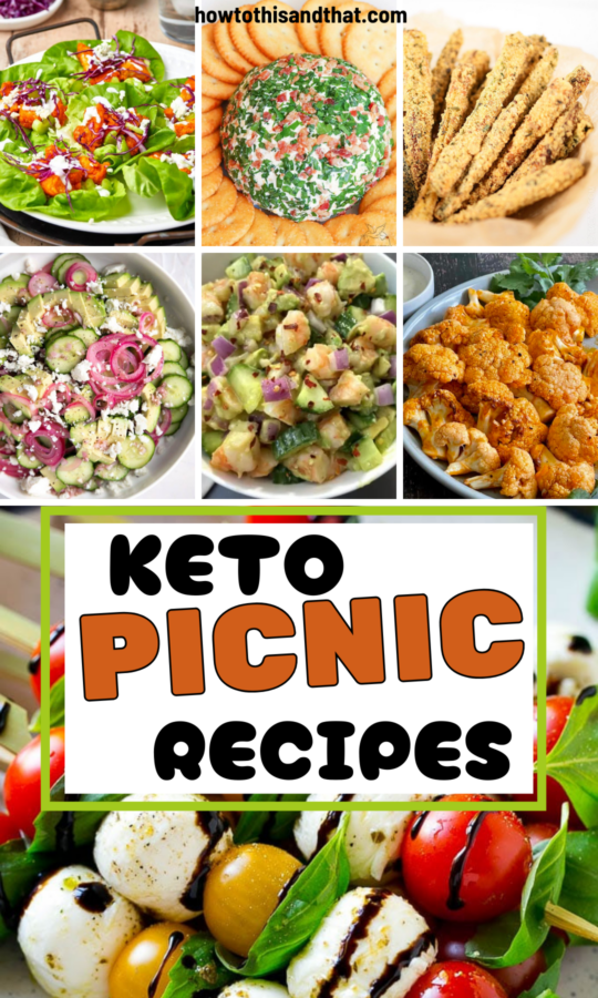 Roundup Image for Keto Picnic Recipes 