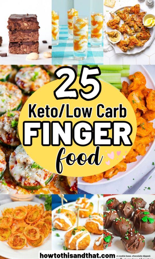 Roundup Image for Easy Keto/Low Carb Finger Food