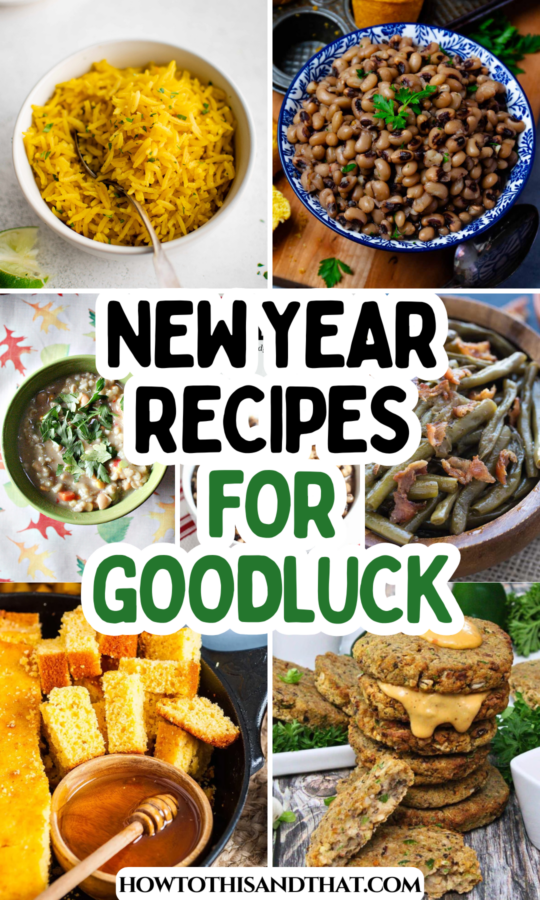 Roundup Image for New Year Recipes for Goodluck