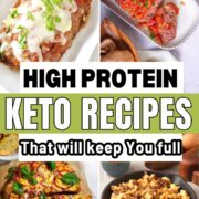 Pinterest Pin For High Protein Keto Recipes