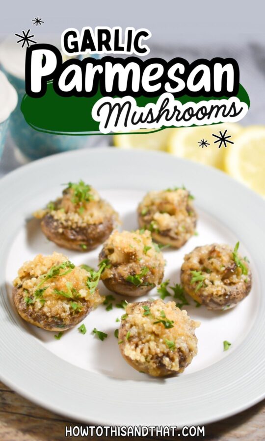 Easy keto mushroom side dish with crispy topping