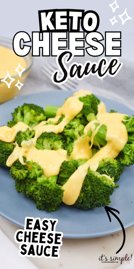 Pinterest Pin for Keto Cheese Sauce
