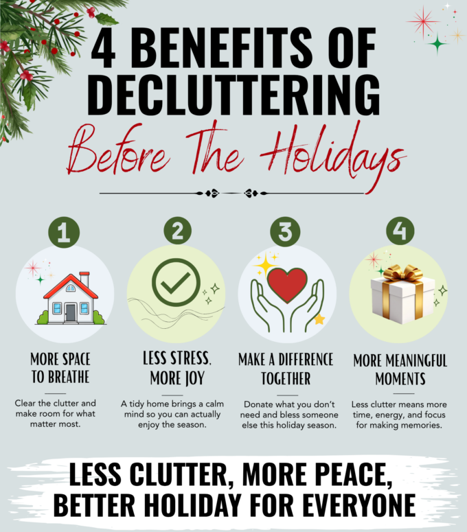 4 benefit of Decluttering & Donating Before the Holidays