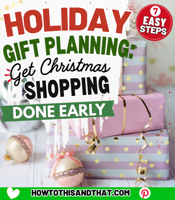 Holiday Gift Planning: Get Christmas Shopping Done Early