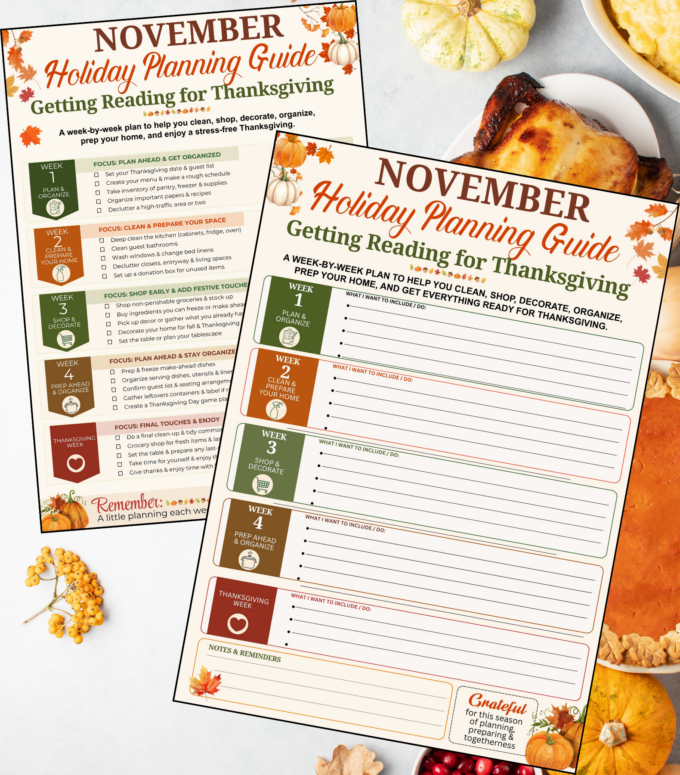 Thanksgiving Planner Printable