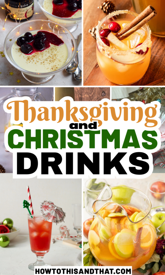 Roundup image for Thanksgiving/ Christmas Drinks